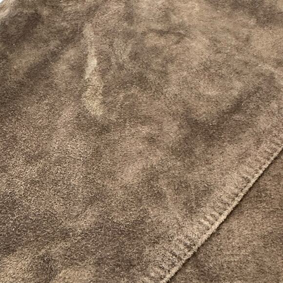 KATE HILL Brown Leather Pencil Skirt size 8 - Picture 8 of 11